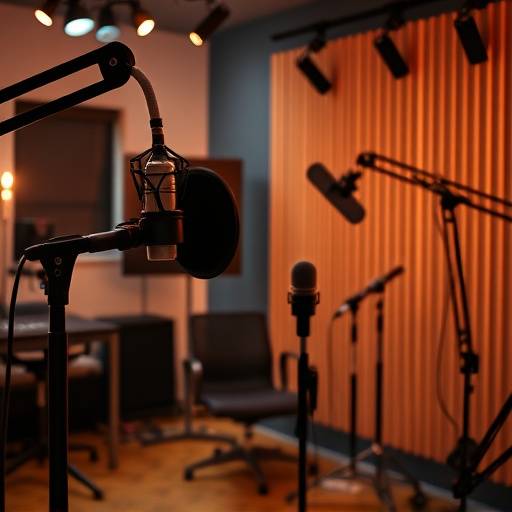 Attrezzatura professionale per la registrazione di podcast nello studio Onda Sonora